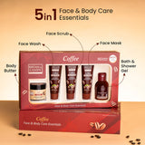 Coffee Face & Body Care Essentials Pack of 5 Bryan & Candy