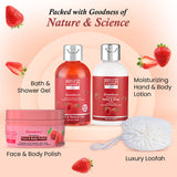 Strawberry White Body Care Heart Collection Bryan & Candy