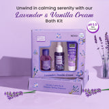 Lavender & Vanilla Cream Bath Kit Gift Set | Pack of 3 Bryan & Candy