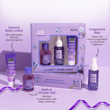 Lavender & Vanilla Cream Bath Kit Gift Set | Pack of 3 Bryan & Candy
