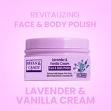 Lavender & Vanilla Cream Face & Body Polish – Gentle Exfoliation for Soft & Glowing Skin! 100 GM Bryan & Candy