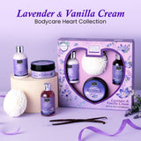 Lavender & Vanilla Cream Body Care Heart Collection Bryan & Candy