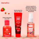 Strawberry Bath Kit Gift Set | Pack of 3 Bryan & Candy