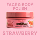 Strawberry  Face & Body Polish  – Gentle Exfoliation for Soft & Radiant Skin! 100 GM Bryan & Candy