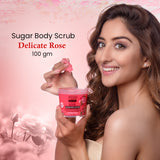 Delicate Rose Sugar Body Scrub 100 GM Bryan & Candy
