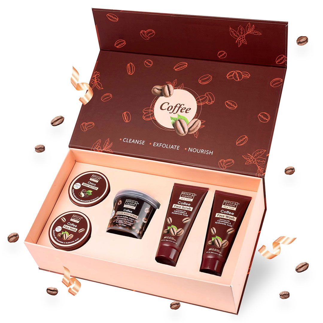Buy Face & Body Coffee Care Kit Online Bryan & Candy BRYAN & CANDY