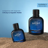 Aqua Sport Perfume (EDP) for Men, 50 ml, A Long-Lasting Fragrance with the Freshness and Soothing Scent of Mystical woods/ Zesty Bryan & Candy