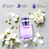 Icandy Perfume (EDP) for Women - 50ml : Long-Lasting, Lingering & Enchanting Women's Fragrance with an Oriental Charm, Mesmerizing notes of Almonds and Coffee Bryan & Candy