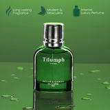 Triumph Perfume (EDP) for Men - 50ml, Long Lasting Fragrance with a Fruity appeal and exotic notes of patchouli and lavendar Bryan & Candy