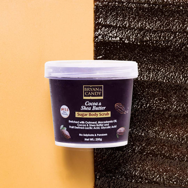 Cocoa Shea Sugar Body Scrub 250 GM Bryan & Candy