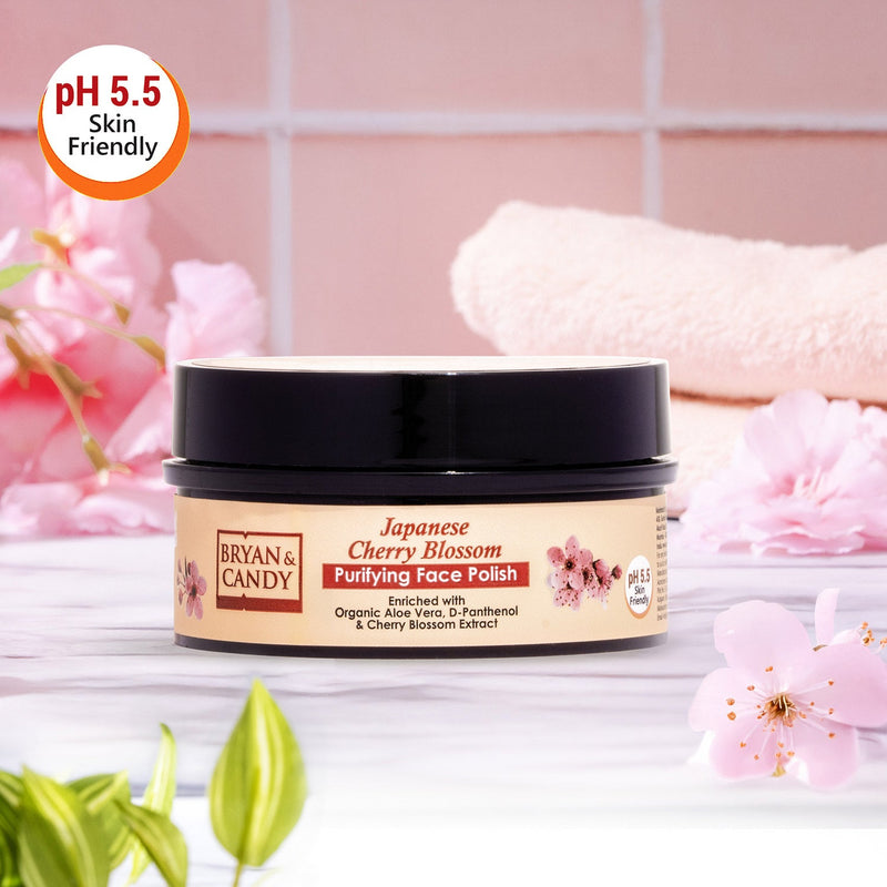 Japanese Cherry Blossom Purifying Face Polish  100GM Bryan & Candy