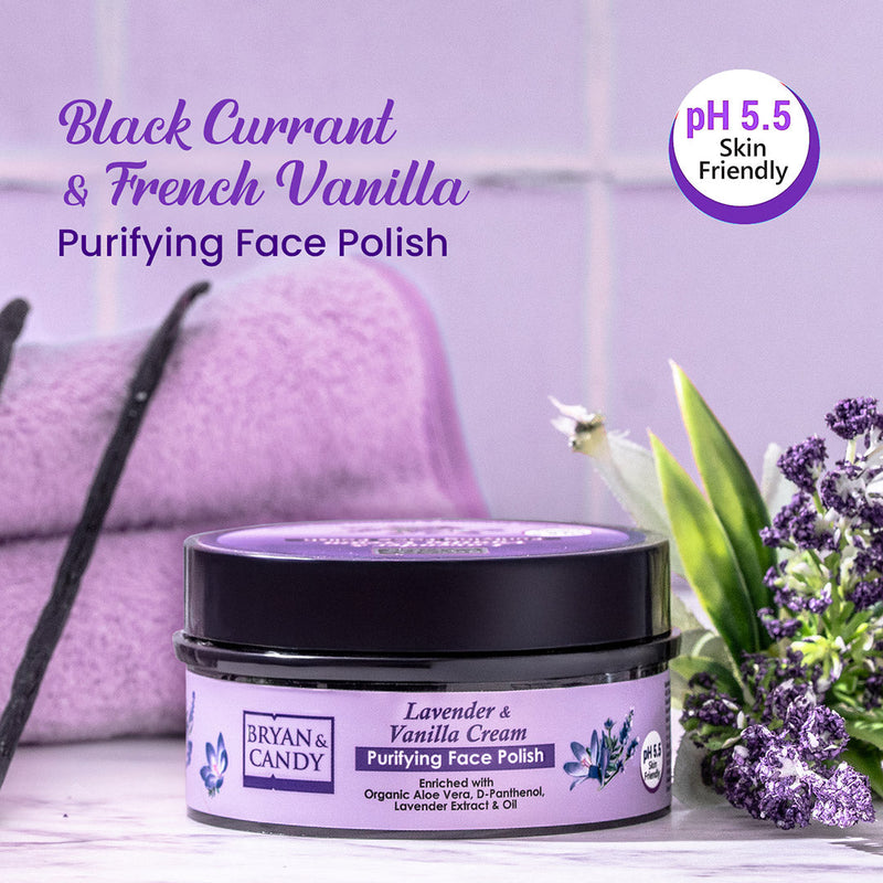Lavender & Vanilla Cream Purifying Face Polish 100 GM Bryan & Candy