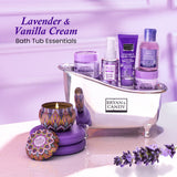 Lavender & Vanilla Cream Bath Tub Essentials Bryan & Candy