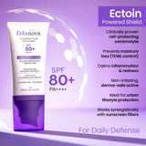 Ectonova SPF 80+ PA++++ Sunscreen with Ectoin – Invisible, Broad Spectrum Protection BRYAN & CANDY