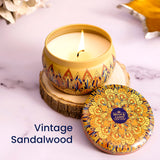 Cherry Blossom,Vintage Sandalwood,Neroli & Honeycomb,Lavender & Chamomile Candle 100 GM (Pack of 4) Bryan & Candy