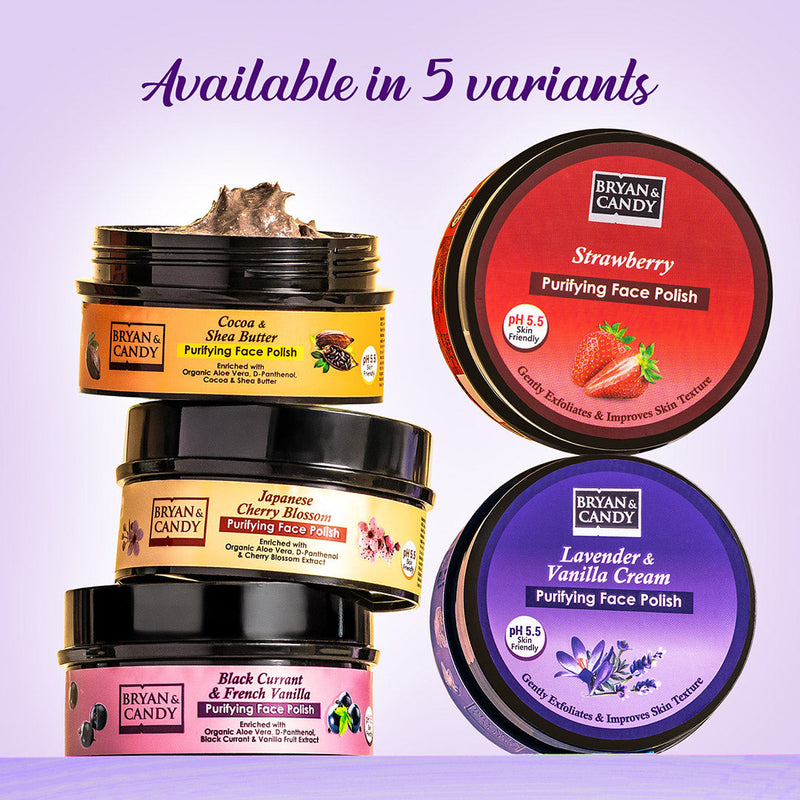 Lavender & Vanilla Cream Purifying Face Polish 100 GM Bryan & Candy