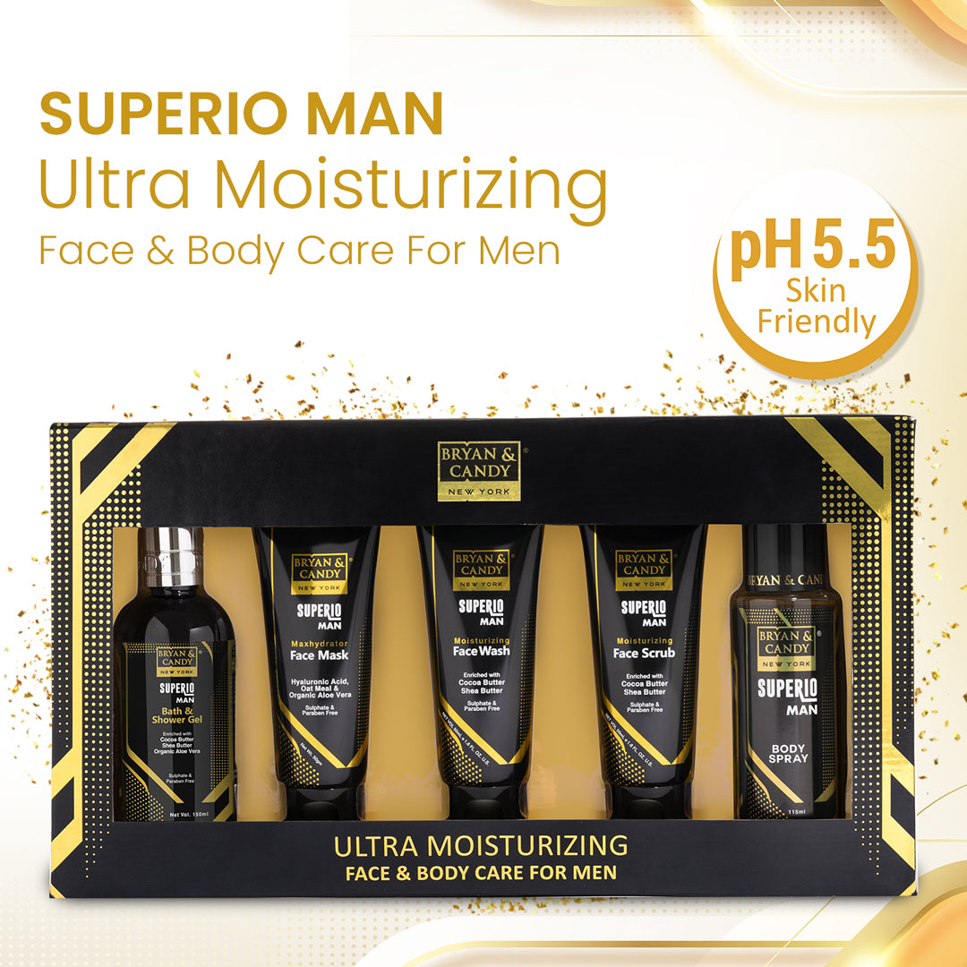 Superio Complete Face Body Care Kit Pack Of 5 BRYAN CANDY