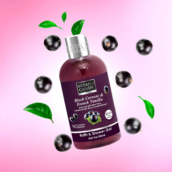 Black Currant & French Vanilla Bath and Shower Gel 300 ML Bryan & Candy