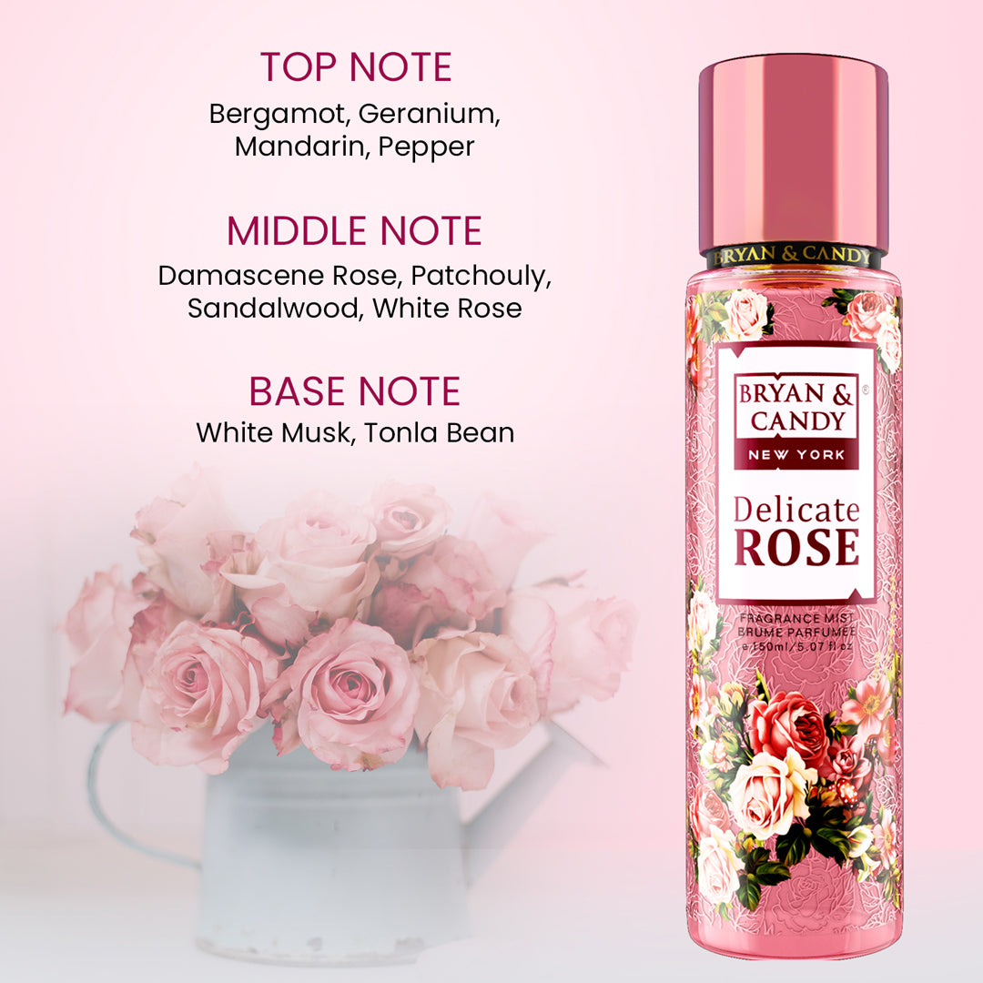 DELICATE ROSE BODY MIST 150ML – BRYAN CANDY