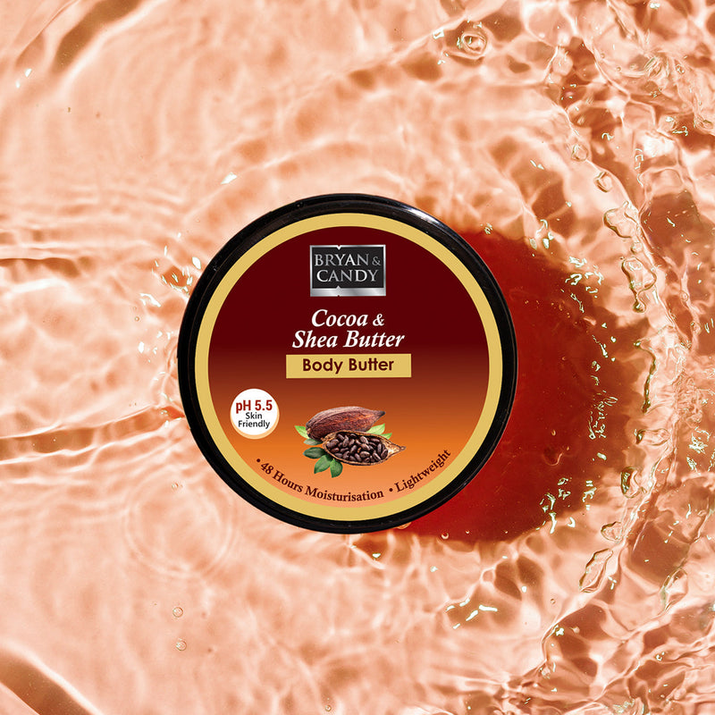 Cocoa Shea Butter pH 5.5 Light Weight  Moisturizer for Women & Men (100gm) Bryan & Candy