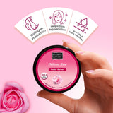 Delicate Rose Body Butter pH 5.5  Light Weight Moisturizer for Women & Men (100gm) Bryan & Candy