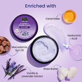 Lavender & Vanilla Cream Body Butter pH 5.5 Light Weight Moisturizer for Women & Men (200gm) Bryan & Candy