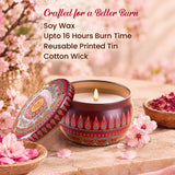 Cherry Blossom Aromatherapy Candles 100gm Bryan & Candy
