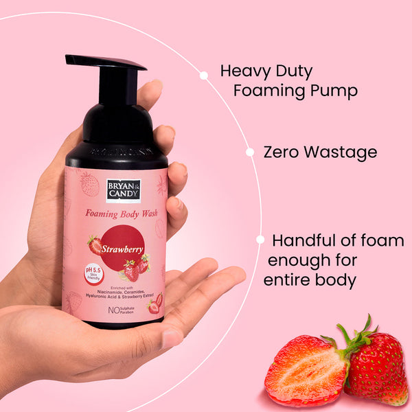 Strawberry Foaming Body Wash 250 ml Bryan & Candy