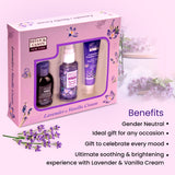 Lavender & Vanilla Cream Bath Kit Gift Set | Pack of 3 Bryan & Candy