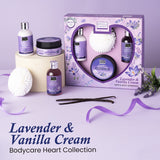 Lavender & Vanilla Cream Body Care Heart Collection Bryan & Candy