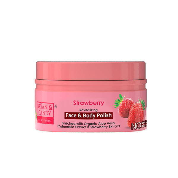 Strawberry  Face & Body Polish  – Gentle Exfoliation for Soft & Radiant Skin! 100 GM