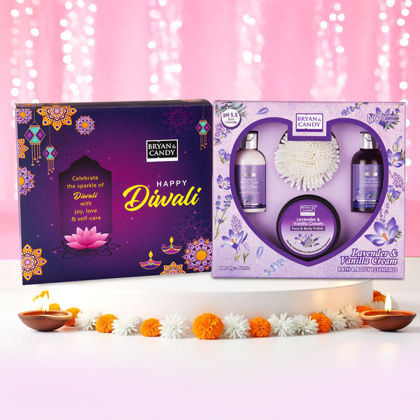 Lavender & Vanilla Cream Body Care Heart Collection Bryan & Candy