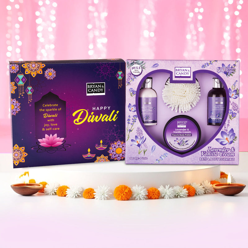 Lavender & Vanilla Cream Body Care Heart Collection Bryan & Candy