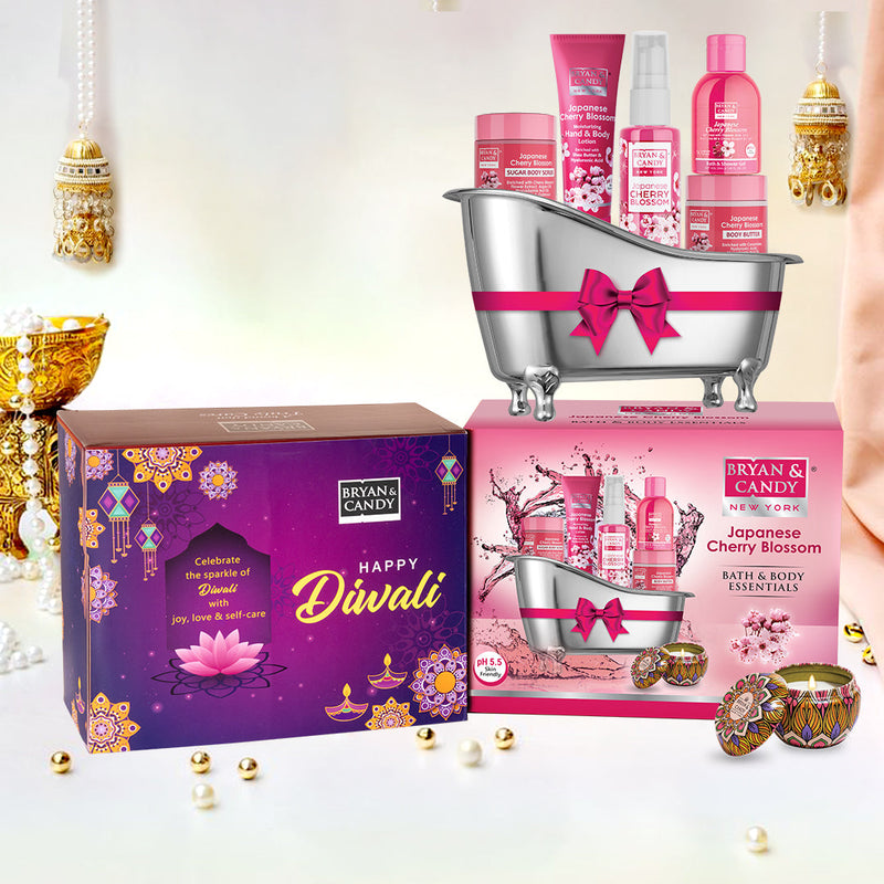 Japanese Cherry Blossom Bath Tub Essentials Bryan & Candy
