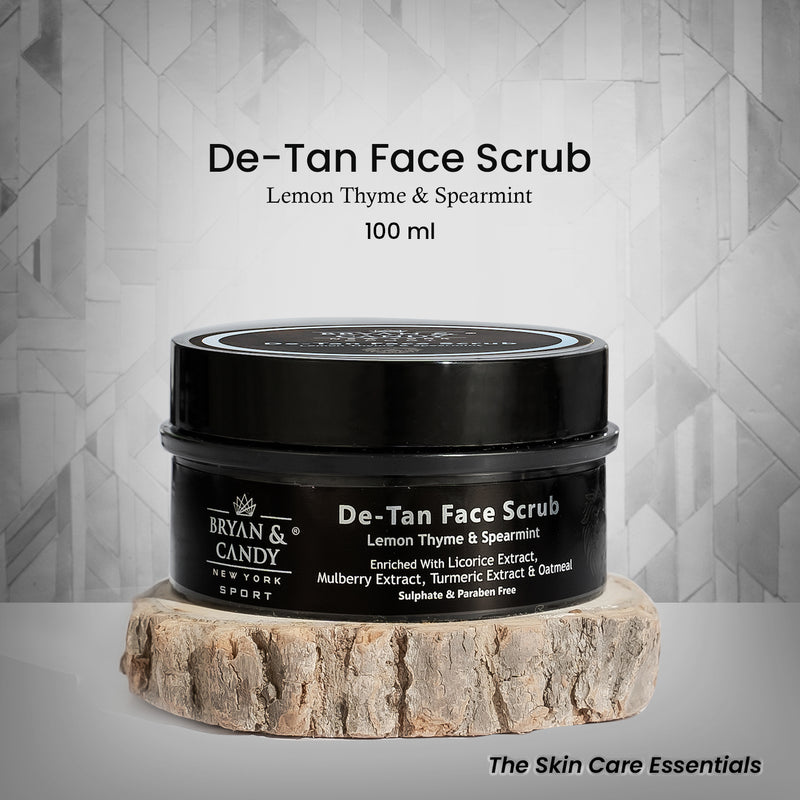 De-Tan Face Scrub – Lemon Thyme & Spearmint 100GM