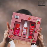Strawberry Bath Kit Gift Set  | Pack of 3