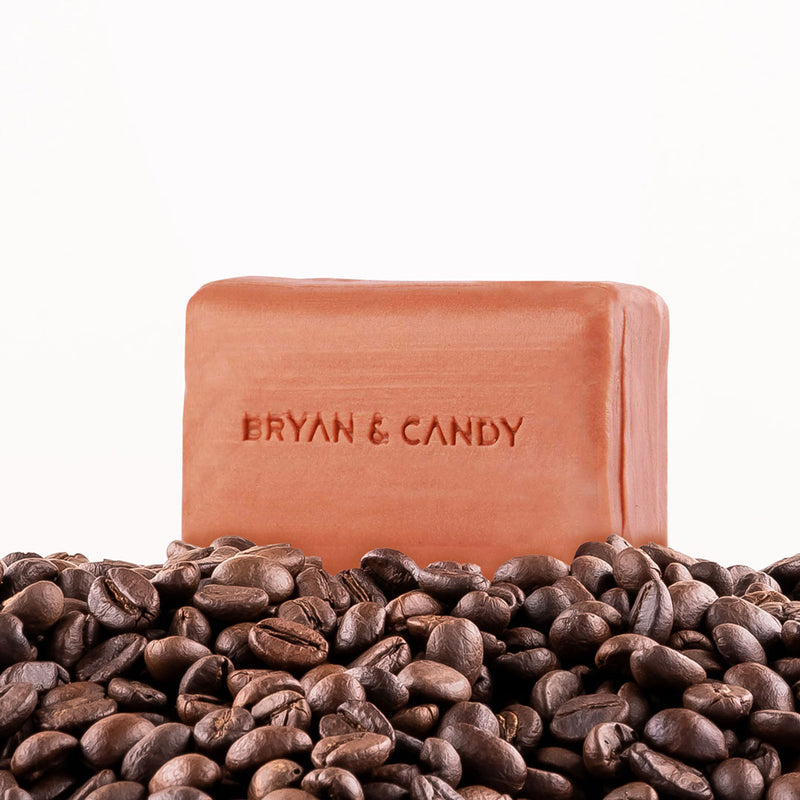 Coffee Ultra Moisturizing Bathing Bar Enriched with Coffee Oil, Cocoa shea Butter , Skin Friendly pH 5.5 (100 gm) Bryan & Candy