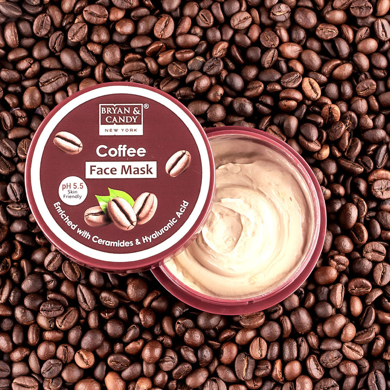 Coffee Face Mask Enriched With Ceramides & Hyaluronic Acid (100 gm) Bryan & Candy