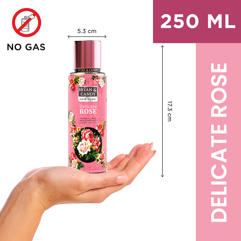 Delicate Rose Body Mist Spray 250 ML Bryan & Candy