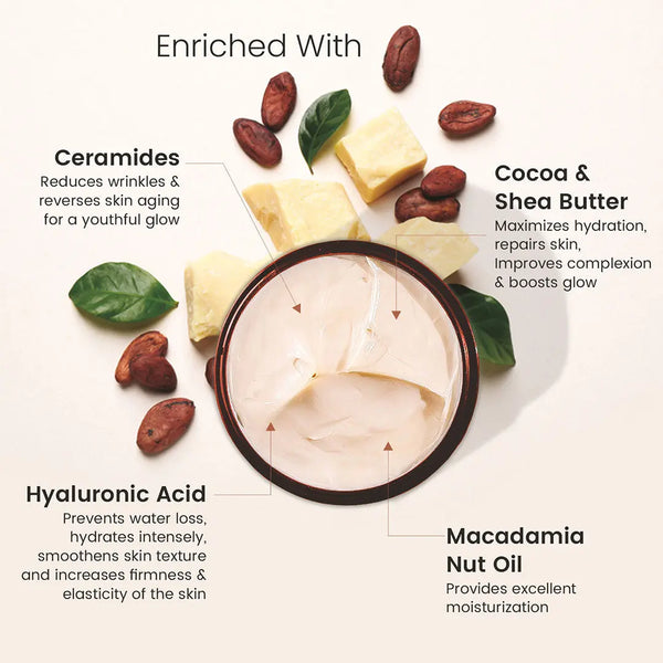Cocoa Shea Butter pH 5.5 Light Weight Moisturizer for Women & Men (200gm)