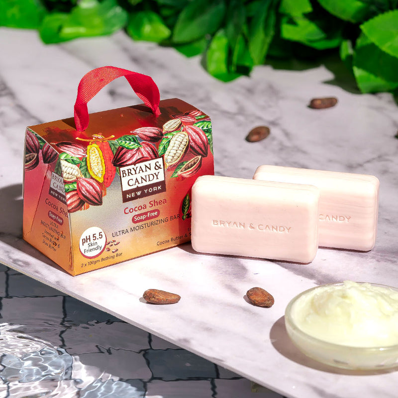 Cocoa Shea Bathing Bar (2 X 100 gm) Bryan & Candy