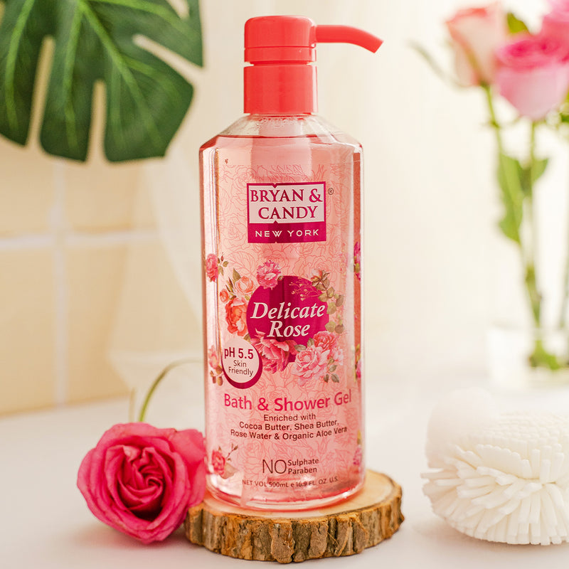Delicate Rose Bath And Shower Gel 500 Ml Bryan & Candy