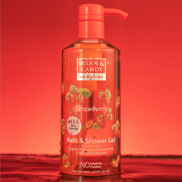 Strawberry Bath And Shower Gel 500 Ml Bryan & Candy