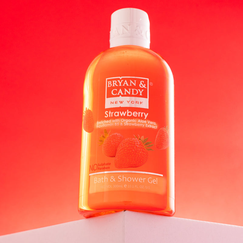 Strawberry Bath and Shower Gel 300 ML Bryan & Candy