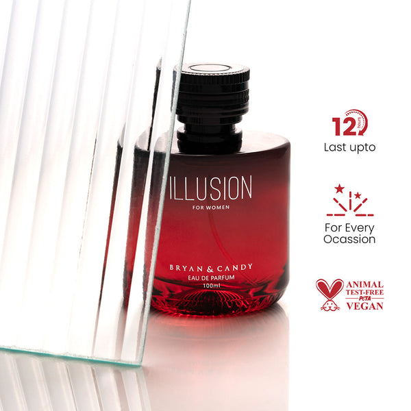 Illusion: A 100ml Pack of Long-Lasting, Lingering & Enchanting Women's Perfume Bryan & Candy