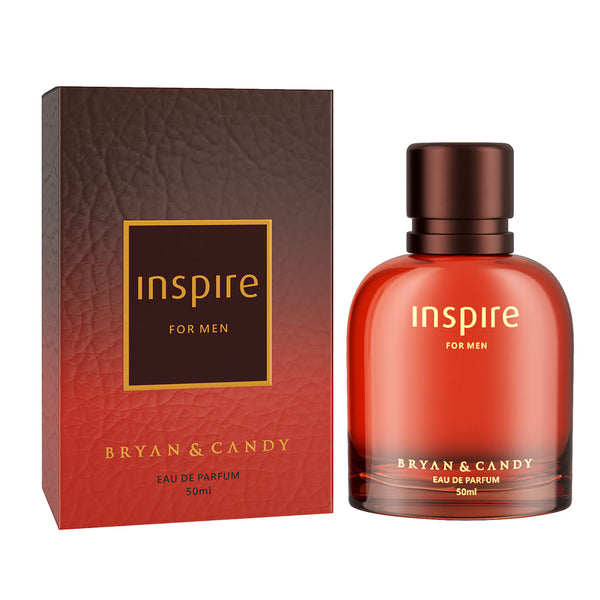 Inspire Perfume (EDP) for Men - 50ml, Men’s Long Lasting Fragrance with a Fruity Spike and Earthy notes of Cedar and Vetiver Bryan & Candy