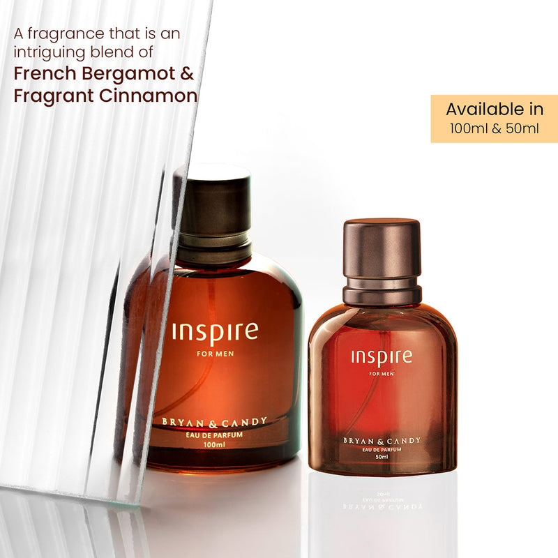Inspire (Perfume (EDP)) For Men | 100ml|Men’s Long Lasting Fragrance with a Fruity Spike and Earthy notes of Cedar and Vetiver Bryan & Candy