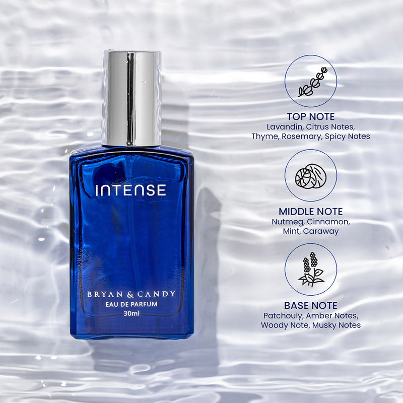 Intense Perfume (EDP) for Men : A 30ml Pack of Long-lasting, Rejuvenating Fragrance Bryan & Candy