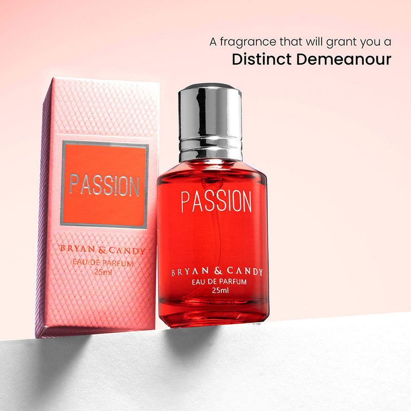 Passion Perfume (EDP) - 25ml: A Long-lasting Fresh & Soothing Fragrance for Women Bryan & Candy